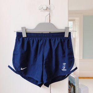 nike: usa lacrosse navy athletic shorts